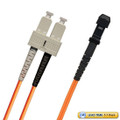 TAA Compliant Fiber Patch Cable, SC-MTRJ, Multimode 50/125 10 Gig OM3, Duplex