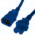 P-Lock 15Amp C14 to C15 8Ft - Blue Secure Locking Power Cord
