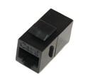 CAT6 RJ45 Feed-Thru Coupler, Black