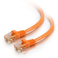 UL624M807OR-9FX - 7Ft Cat5e Crossover Snagless Ethernet Cable - Orange, 10-Pack