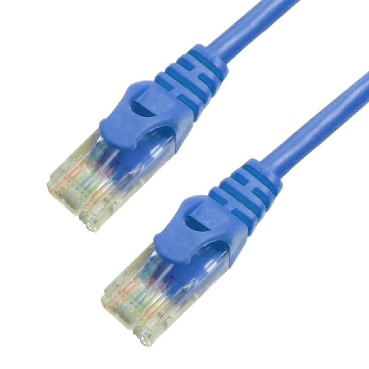 Grandmax Cat6 15 Foot RJ45 550mhz UTP Ethernet Network Patch Cable Snagless Molded Ferrari Boot Blue