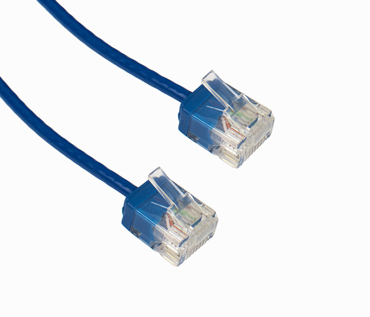 UTP 痩 Ultra Slim Cat6 Ethernet Patch cable Stranded 32awg, Blue Jacket