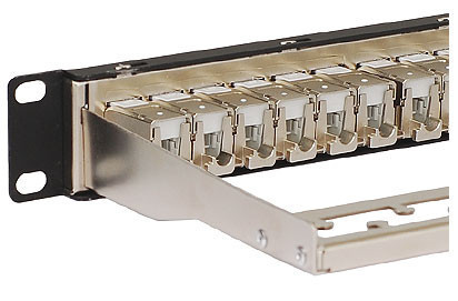 ICC Patch Panel, Cat6A FTP Shielded 24Port, RJ45, 1 RMS