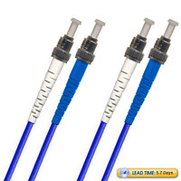 TAA Compliant Fiber Patch Cable, ST-ST Fiber Patch Cable, UPC, Singlemode 9/125 OS2, Duplex