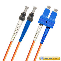 791415OS2D001MR3 - OR - ST-SC Fiber Patch Cable, Singlemode 9/125 OS2, UPC, Duplex, orange