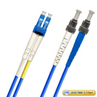 791418OS2D001MR1-BL - ST-LC Fiber Patch Cable, Singlemode 9/125 OS2, Duplex, blue