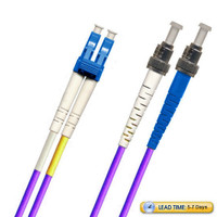 791418OS2D001MR1-PL - ST-LC Fiber Patch Cable, Singlemode 9/125 OS2, Duplex, purple