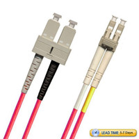 791518OM1D001MR1-RD - SC-LC Fiber Patch Cable, Multimode 62.5/125 OM1, Duplex, red