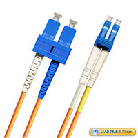791518OS2D001MR1-OR - SC-LC Fiber Patch Cable, Singlemode 9/125 OS2, Duplex, orange