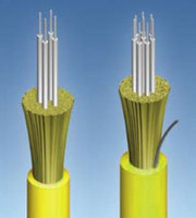 12-Strand AFL Indoor cable, yellow jacket, layer image, Cables Plus USA