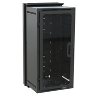 DWR Series Pivoting Wall Rack (w/Plexiglass Door)- 21RU and 17 Inch Deep