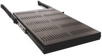 ES0119-0123 - Heavy Duty Slide-Out Shelf 19″ Vented Shelf W/ Adjustable Rails (26-37 inch extended)