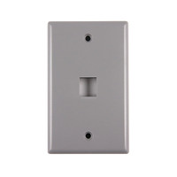 Standard 1-Port Faceplate, Single Gang Width
