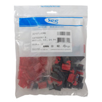 IC107L6CBK - ICC, CAT 6 Module, RJ45, EZ 25 PK, black