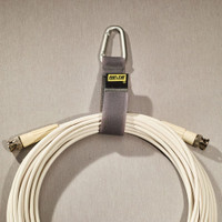 Rip-Tie CableCarrier with Silver Triangle Carabiner, 1 Inch Wide