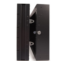 6U LINIER® Swing-Out Wall Mount Cabinet, door latch view