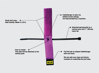 Rip-Tie CableHanger, 1 Inch Wide, (details)