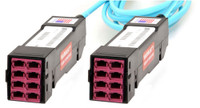 HD8² HDReadyLink®, Cassette to Cassette, 50/125 OM4, (8) Port MTP® Elite 24F (Male) to (8) Port MTP® Elite 24F (Male), 192 Strand, Rollover