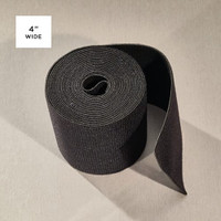 Rip-Tie WrapStrap, 4 Inch Wide, black roll