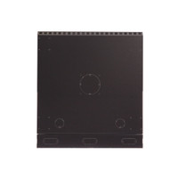 12U LINIER® Swing-Out Wall Mount Cabinet - Solid Door, bottom view