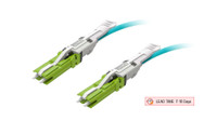 Fiber Patch Cable, CS-CS, UPC, Multimode 50/125 Micron OM4 Fiber, Senko CS 55mm, Pull Tab, 2.0mm MicroDual OFNR Rated - Image 3