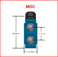 HD8² HDReadyLink®, Cassette to Cassette, OS2, 24 Strand, (12) Port, MDC/UPC Duplex, to  (12) Port, MDC/UPC Duplex, Flipped (Type C) Pinout