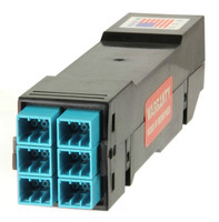 HDC-3MDMQ02SE3M12- High Density Cassette, 50/125 OM3, MDC/UPC (18) Port, Aqua Duplex, Front - (3) Port MTP Elite 12 Fiber Rear, Male Aqua, Straight (Type A) Pinout - Image 4
