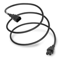 1415-G-024 - Power Cable, C14 to C15, 16/3, 13Amp, 250V, SJT Jacket, Black, Coiled