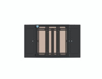 1915-3-700-12 - 12U Corner Wall Mount Cabinet - front view closed door
