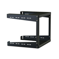 1915-3-500-08 - 8U 18" Deep Open Frame Wall Rack, side view