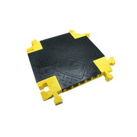BB5X-125-T-B/Y - 4-Way Cross for 5-Channel Bumble Bee® Cable Protector, T-Connector