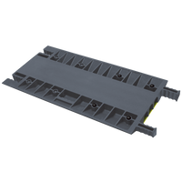 Grip Guard® 3-Channel Cable Protector for 2.25" Lines, Yellow Lid/Gray Base