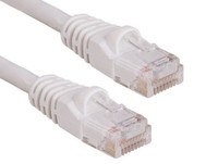 UL724M8006WT-6F - Cat6 Snagless Ethernet Cable - White, dual end view 1