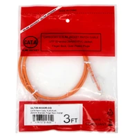 UL728-8006OR-CG - Cat6, 28AWG, Finger Boot, "Slim Jacket", Orange Jacket in package