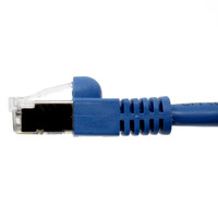 UL726SM8006BU-8F - Cat6 Snagless Shielded (S/FTP) Ethernet Cable - Blue Jacket, side view
