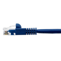 UL624M801BU-8F - Cat5e Snagless Unshielded (UTP) Ethernet Cable, horizontal end view