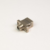 SC/APC-FC/APC Hybrid Simplex Fiber Optic Mechanical Adapter, Ceramic Sleeve for use with Multimode or Singlemode
