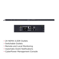 Switched PDU 30A 120V (24) NEMA 5-20R, (1) NEMA L5-30P, Vertical