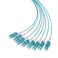 MTF-LCU-16-OM3-001MB - Breakout Cable, LC EZConn Uni-Boot, OM3 Multimode 50/125 Micron, 16 Fiber