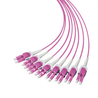 Breakout Cable, LC EZConn Uni-Boot, OM4 Multimode 50/125 Micron, 16 Fiber