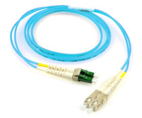 Senko, Keyed LC - Standard SC, 50/125 Multimode OM3, Plenum Rated