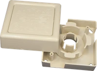 10-9433 - 3" Slack Storage Box W/ Knockouts - Ivory
