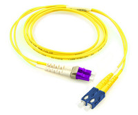 Senko Keyed LC - Standard SC, 9/125 Singlemode OS2, Riser Rated