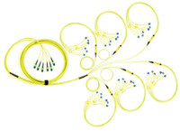 Made In the USA - 72 Strand, OS2, MTP Pro Elite Fiber Optic Trunk Cable, MTPE - LC Duplex, Singlemode 9/125 (6 X 12 MTPE)