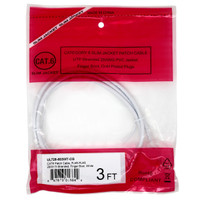 Cat6, 28AWG, Finger Boot, "Slim Jacket", White Jacket