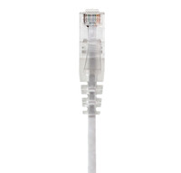 Cat6, 28AWG, Finger Boot, "Slim Jacket", White Jacket