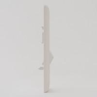 Angled Faceplate, 1-Gang, 4-Port, Side