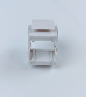 Keystone Snap-In Blank Insert, SC Simplex/LC Duplex, White