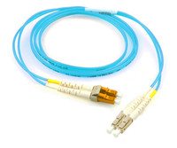 Orange Keyed LC - Standard LC, 50/125 Multimode OM4, Plenum