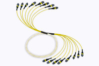 Fiber Cable, (8) MTPE/APC(F) - (8) MTPE/APC(F), 96 Fiber,9/125 OS2, Sleeved Indoor 3mm Microcore, ONFP Yellow Jacket